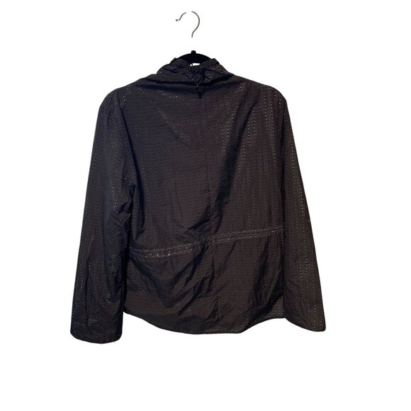 Fabletics Womens Size Small Long Sleeve Gray Windbreaker Jacket Coat Pullover Fu - Picture 3 of 3